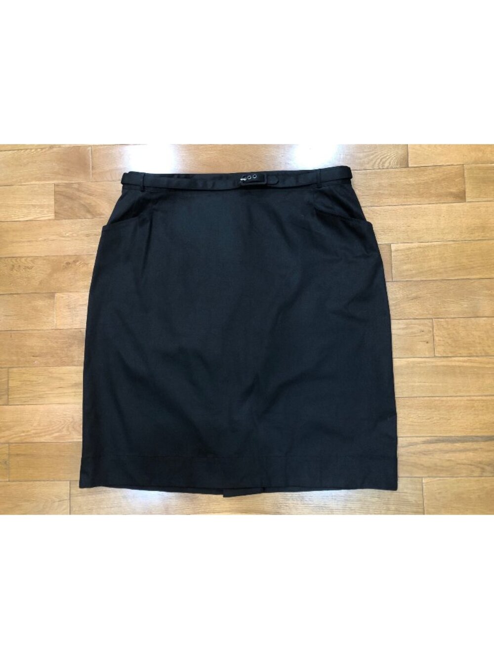 NWT Trashy Diva Black High Waist A-Line Pocket Skirt Sz 24 Cotton Stretch Retro